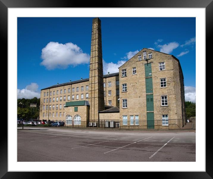 Old textile Mill in Huddersfield Framed Mounted Print by Roy Hinchliffe