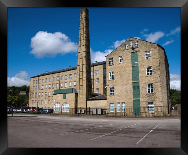 Old textile Mill in Huddersfield Framed Print by Roy Hinchliffe