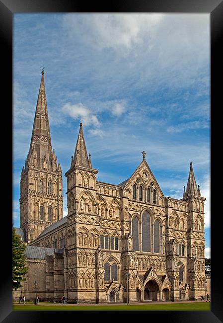 Salisbury Cathedral Framed Print by Joyce Storey