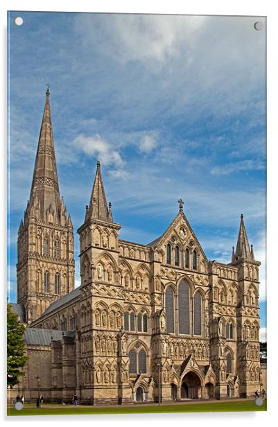 Salisbury Cathedral Acrylic by Joyce Storey