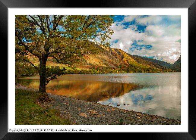 Buttermere in the late summer light 322 Framed Print by PHILIP CHALK