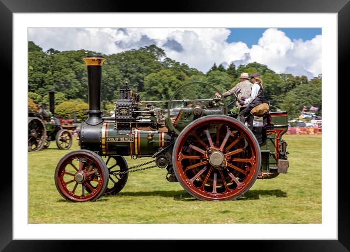 Traction Engine Power Framed Mounted Print by Oxon Images