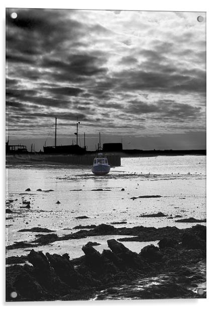 Aldeburgh Yacht Club Acrylic by Darren Burroughs