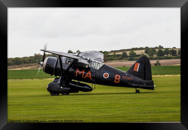 Westland Lysander Framed Print by Clive Wells