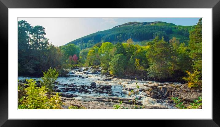 Wild Scotland River Framed Mounted Print by Clive Eariss