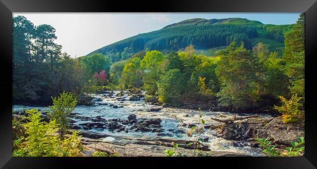 Wild Scotland River Framed Print by Clive Eariss
