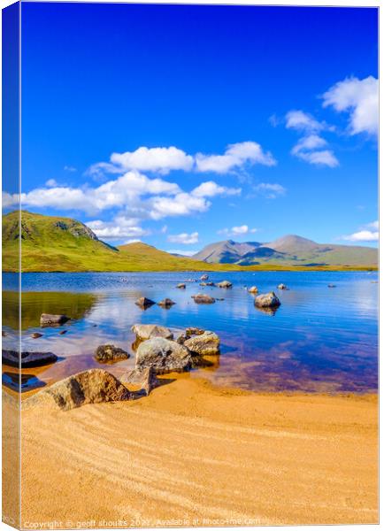 Rannoch Moor Canvas Print by geoff shoults