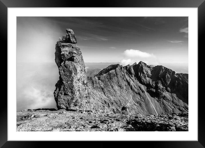 Inaccessible Pinnacle, Skye  Framed Mounted Print by geoff shoults
