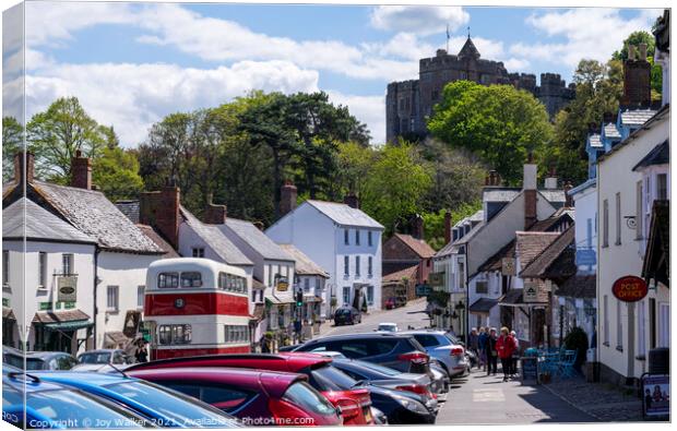 A view Of Dunster village in Somerset, England, UK Canvas Print by Joy Walker