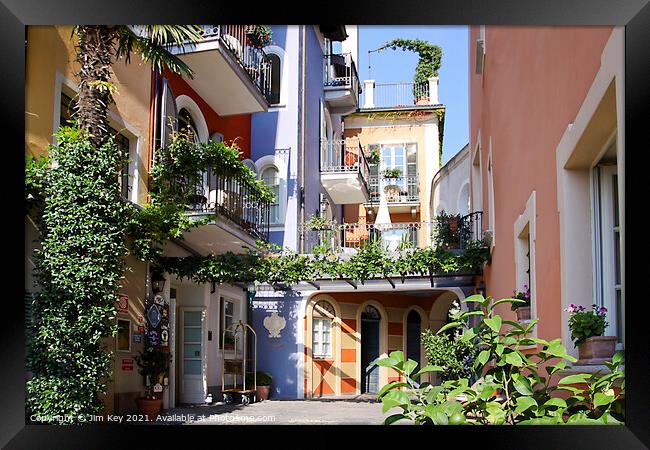 Cannero Riviera Lake Maggiore Italy Framed Print by Jim Key