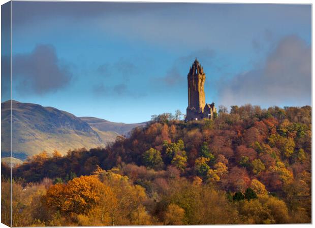 National Wallace Monument. Canvas Print by Tommy Dickson