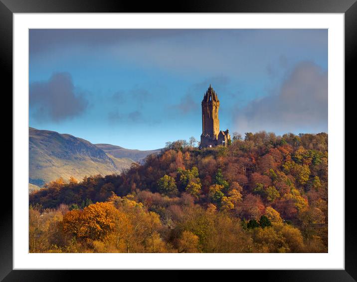 National Wallace Monument. Framed Mounted Print by Tommy Dickson