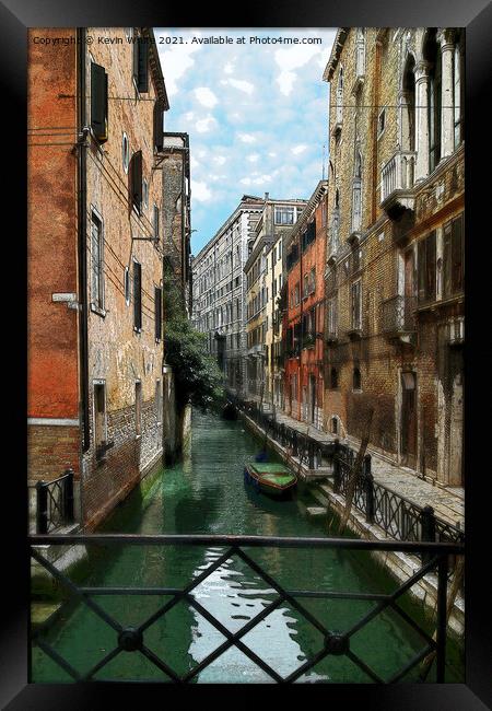 brush strokes of Venice Framed Print by Kevin White
