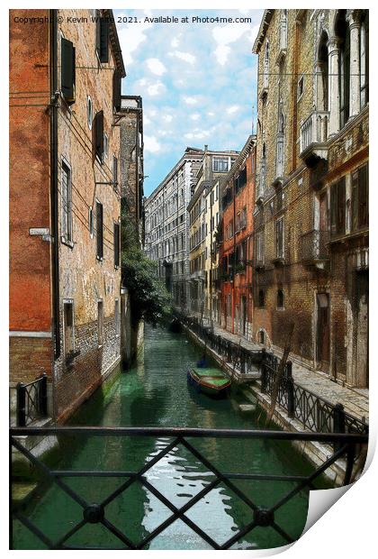 brush strokes of Venice Print by Kevin White