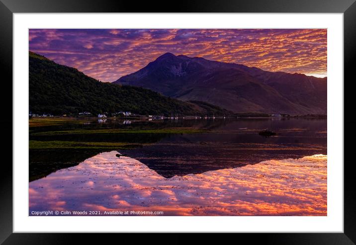 Loche Linnhe Reflection Framed Mounted Print by Colin Woods