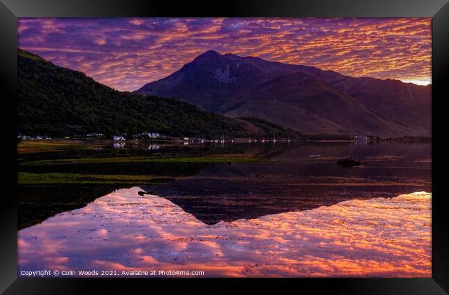 Loche Linnhe Reflection Framed Print by Colin Woods