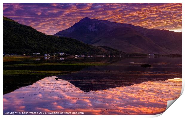 Loche Linnhe Reflection Print by Colin Woods