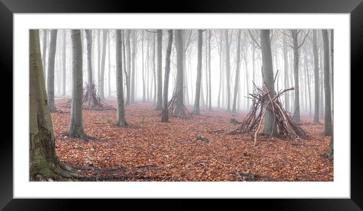 Dens in the wood Framed Mounted Print by Martin Williams