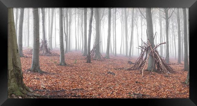 Dens in the wood Framed Print by Martin Williams