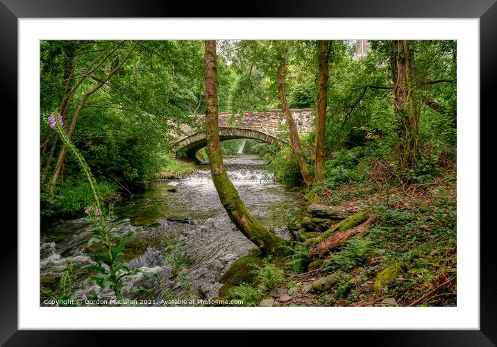 The Afon Einion at Dyfi Furnace Framed Mounted Print by Gordon Maclaren