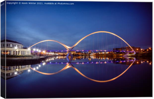 Infinity Bridge by night Canvas Print by Kevin Winter