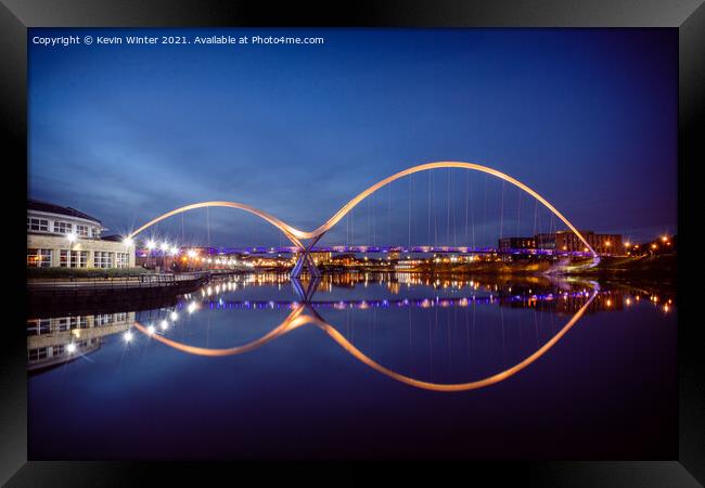 Infinity Bridge by night Framed Print by Kevin Winter