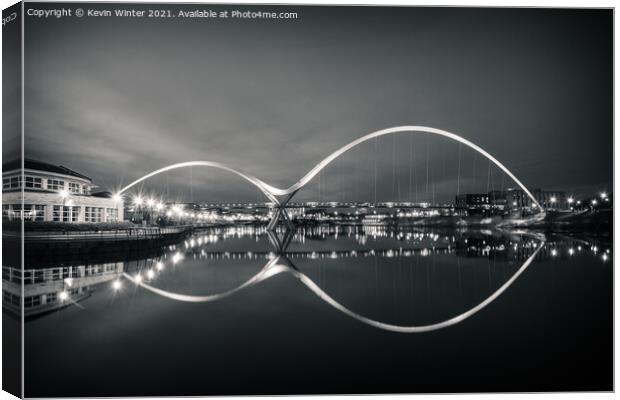 Infinity Black and White Canvas Print by Kevin Winter