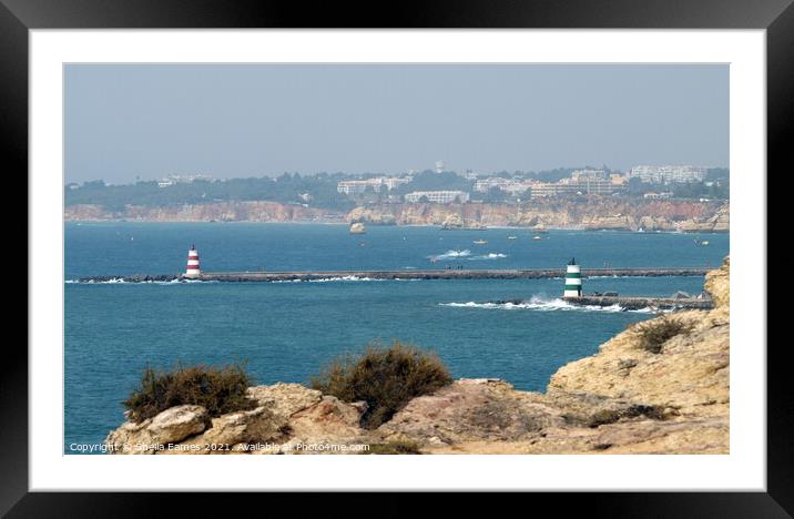 Portimao Harbour, Faro, Portugal Framed Mounted Print by Sheila Eames