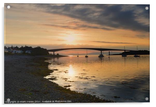 Sunset on Skye Acrylic by mark craven