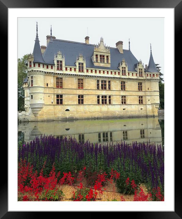 Chateau D'Azay le Rideau Loire Valley  Framed Mounted Print by Jacqui Farrell