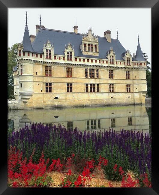 Chateau D'Azay le Rideau Loire Valley  Framed Print by Jacqui Farrell