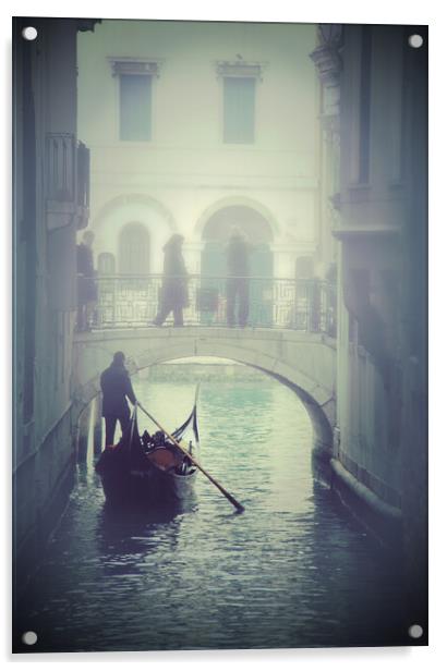 Foggy day in Venice Acrylic by Luisa Vallon Fumi