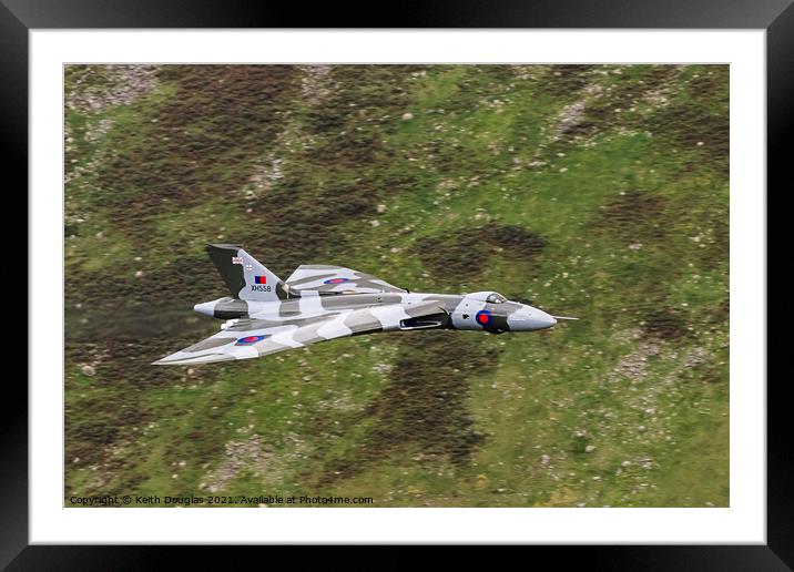 Vulcan Bomber Farewell Flight Framed Mounted Print by Keith Douglas