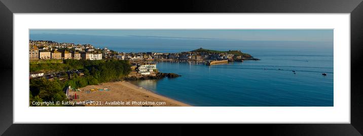 St. Ives Cornwall uk, Framed Mounted Print by kathy white