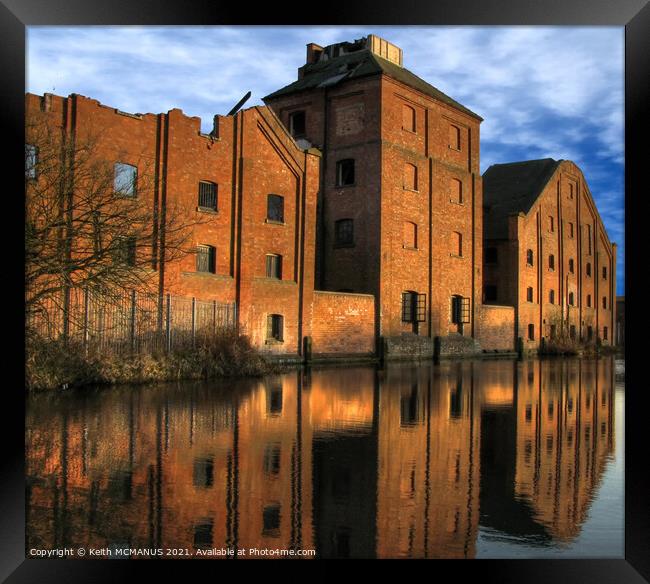 Old canal factory Framed Print by Keith McManus
