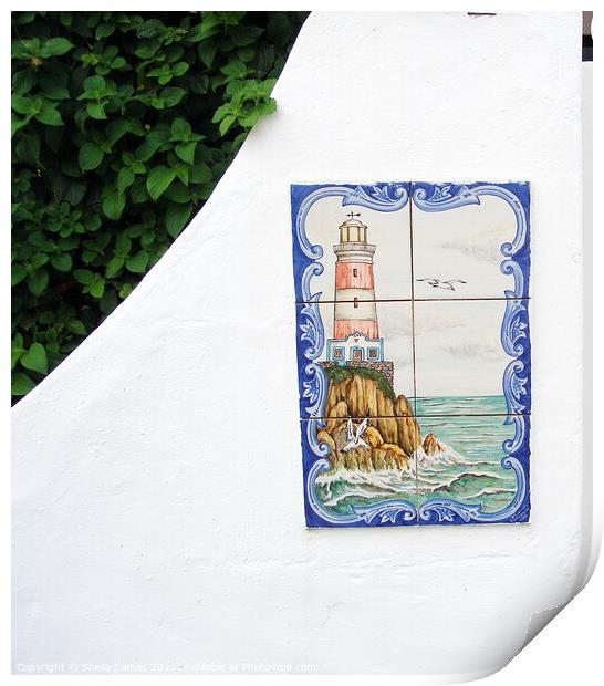 The Lighthouse Print by Sheila Eames