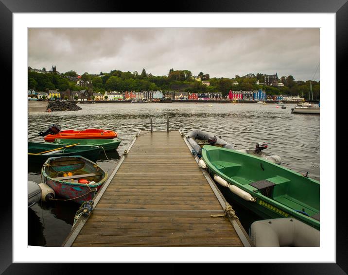 Tobermory view Framed Mounted Print by David Hall