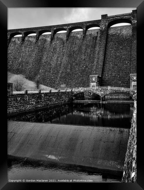 Claerwen Dam, Elan Valley Framed Print by Gordon Maclaren