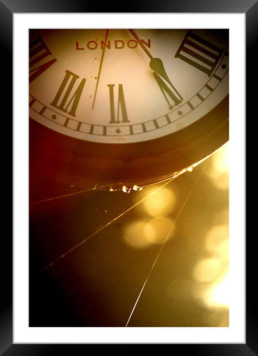 Timeless Clock Framed Mounted Print by