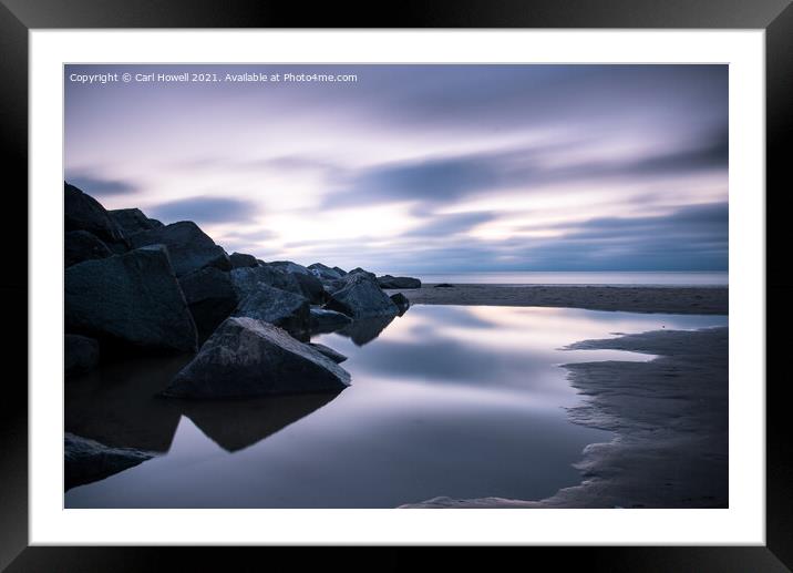 Norfolk Beach Atmosphere Framed Mounted Print by Carl Howell