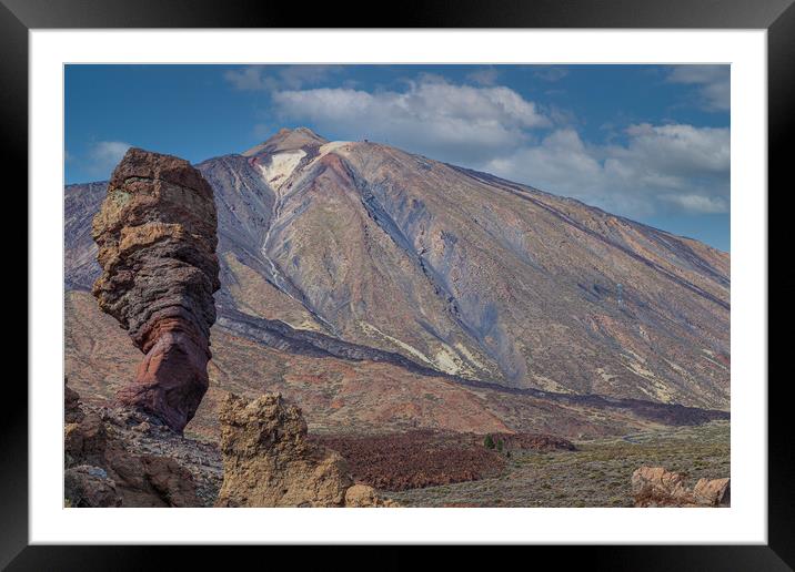 Mount Teide tenerife Framed Mounted Print by Kevin Snelling