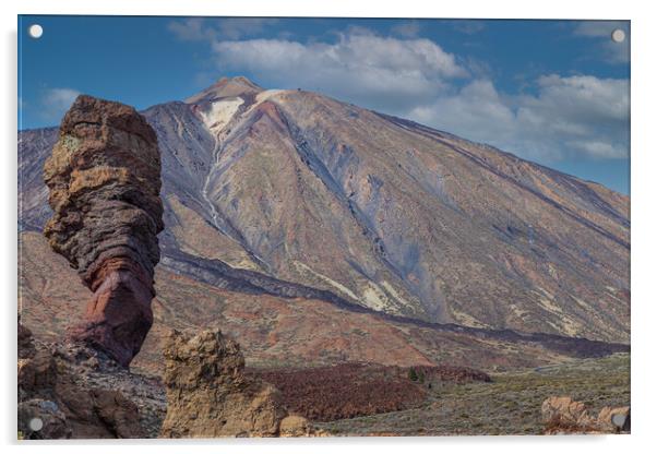 Mount Teide tenerife Acrylic by Kevin Snelling