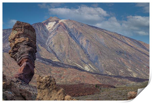 Mount Teide tenerife Print by Kevin Snelling