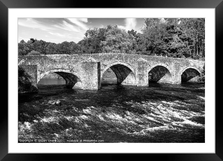 English Landscape Devon - Monochrome Framed Mounted Print by Travel and Pixels 
