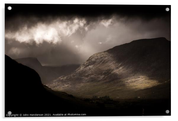 Snowdonia landscape  Acrylic by John Henderson