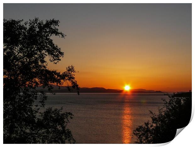Applecross Sunset Print by Wendy Williams CPAGB