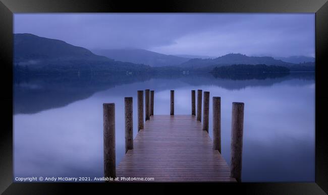 Derwent Water pre Dawn Framed Print by Andy McGarry