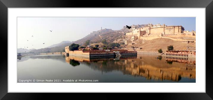 The Amber Fort Framed Mounted Print by Simon Peake