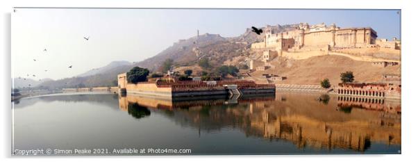 The Amber Fort Acrylic by Simon Peake