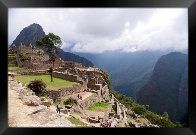 Machu Picchu Framed Print by Simon Peake
